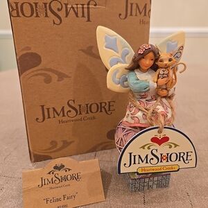 Jim Shore "Feline Fairy" Figurine ORIGINAL BOX